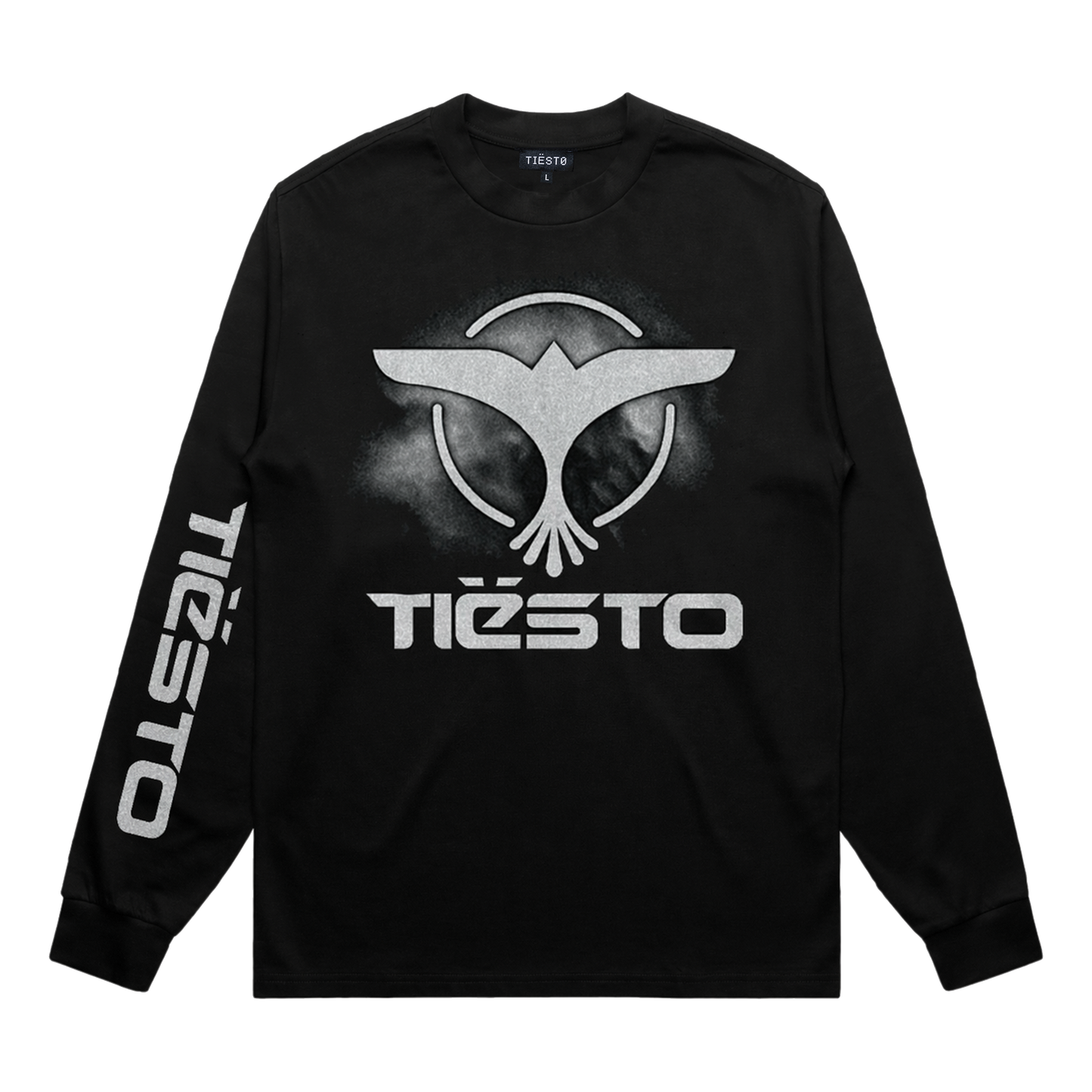 Crest Logo L/S Tee - Black