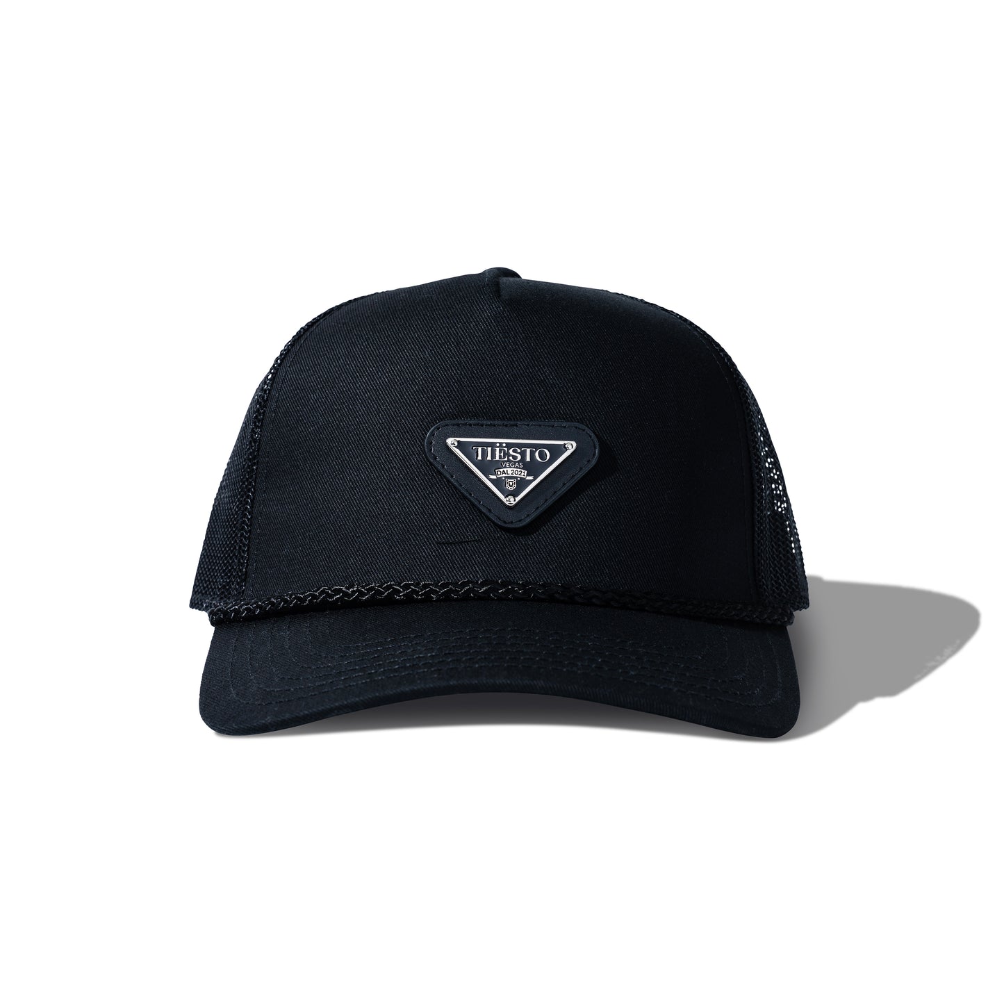 Tiësto Enameled Logo Trucker Hat - Silver/Black