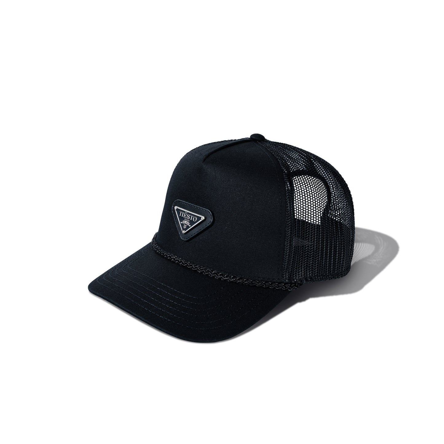 Tiësto Enameled Logo Trucker Hat - Silver/Black