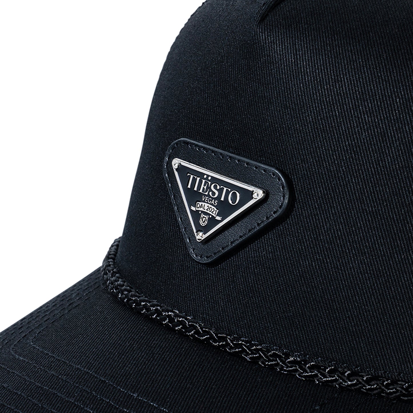 Tiësto Enameled Logo Trucker Hat - Silver/Black