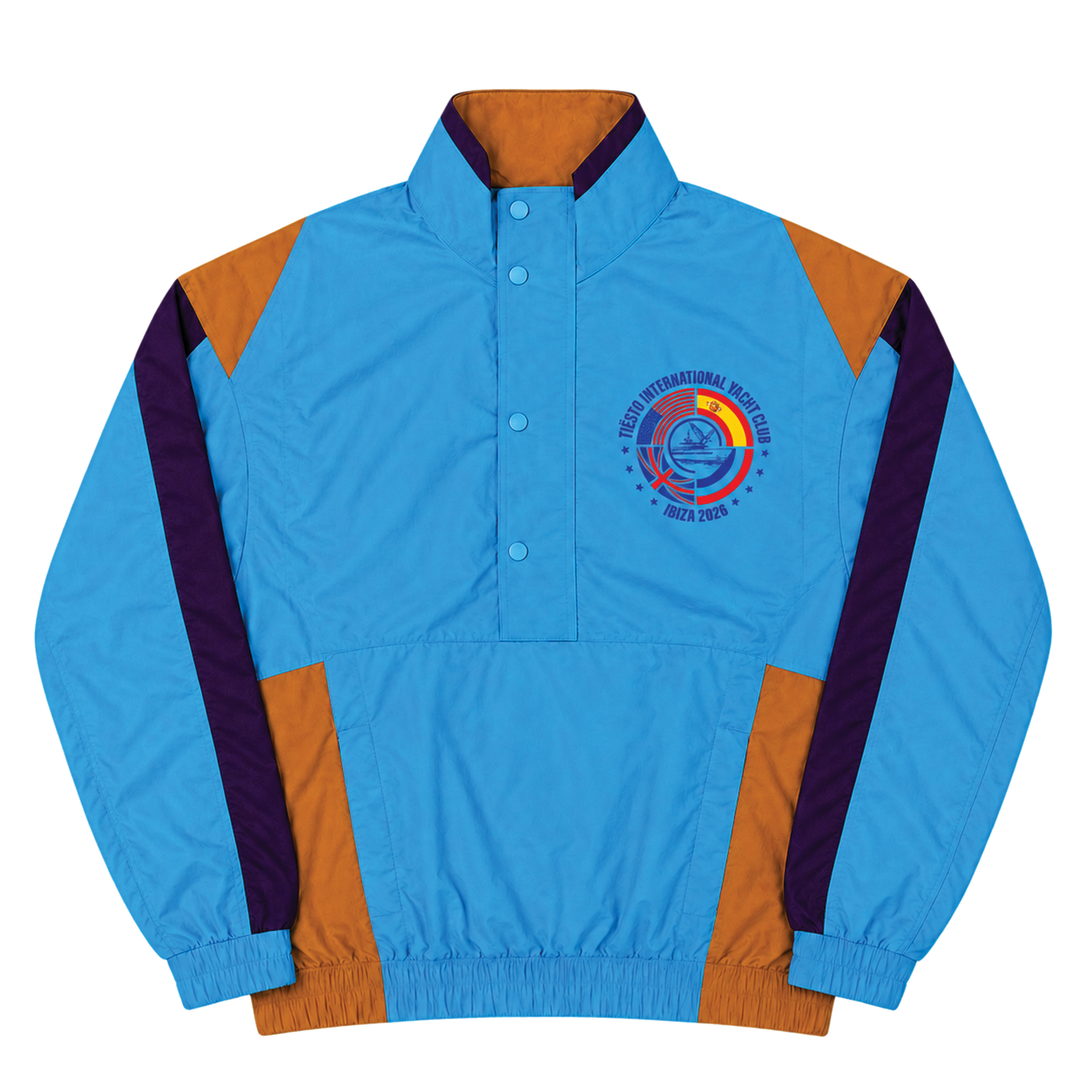 Yacht Club Windbreaker Jacket - Turquoise – Tiësto Store
