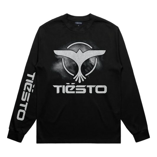 Crest Logo L/S Tee - Black