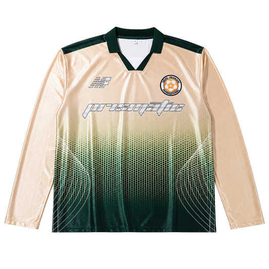 Prismatic L/S Soccer Jersey - Gold/Green