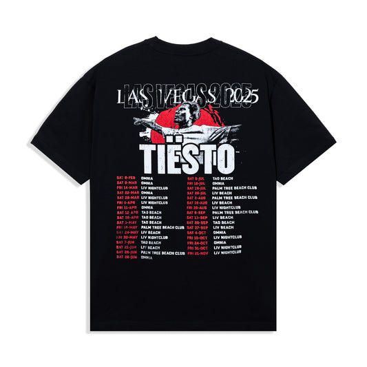 Vegas 2025 Portrait Tour Tee - Black