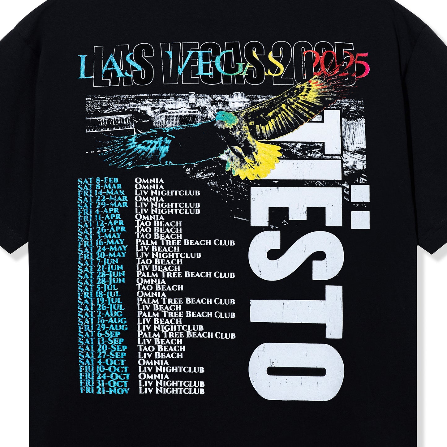 Las Vegas 2025 Beach Tee - Black