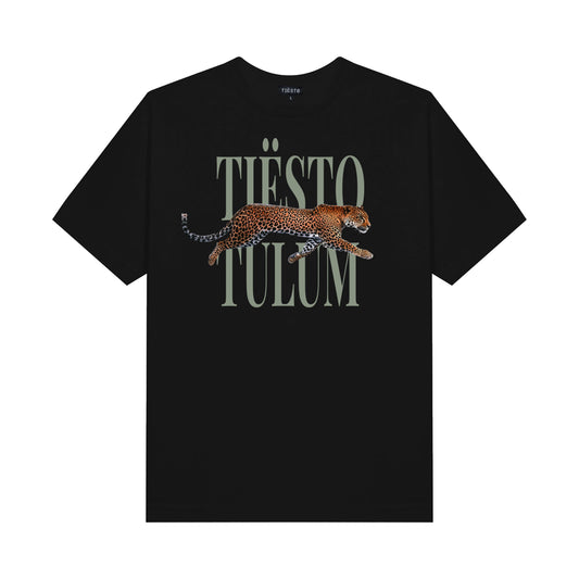 Tulum Zamna Leopard Tee - Black
