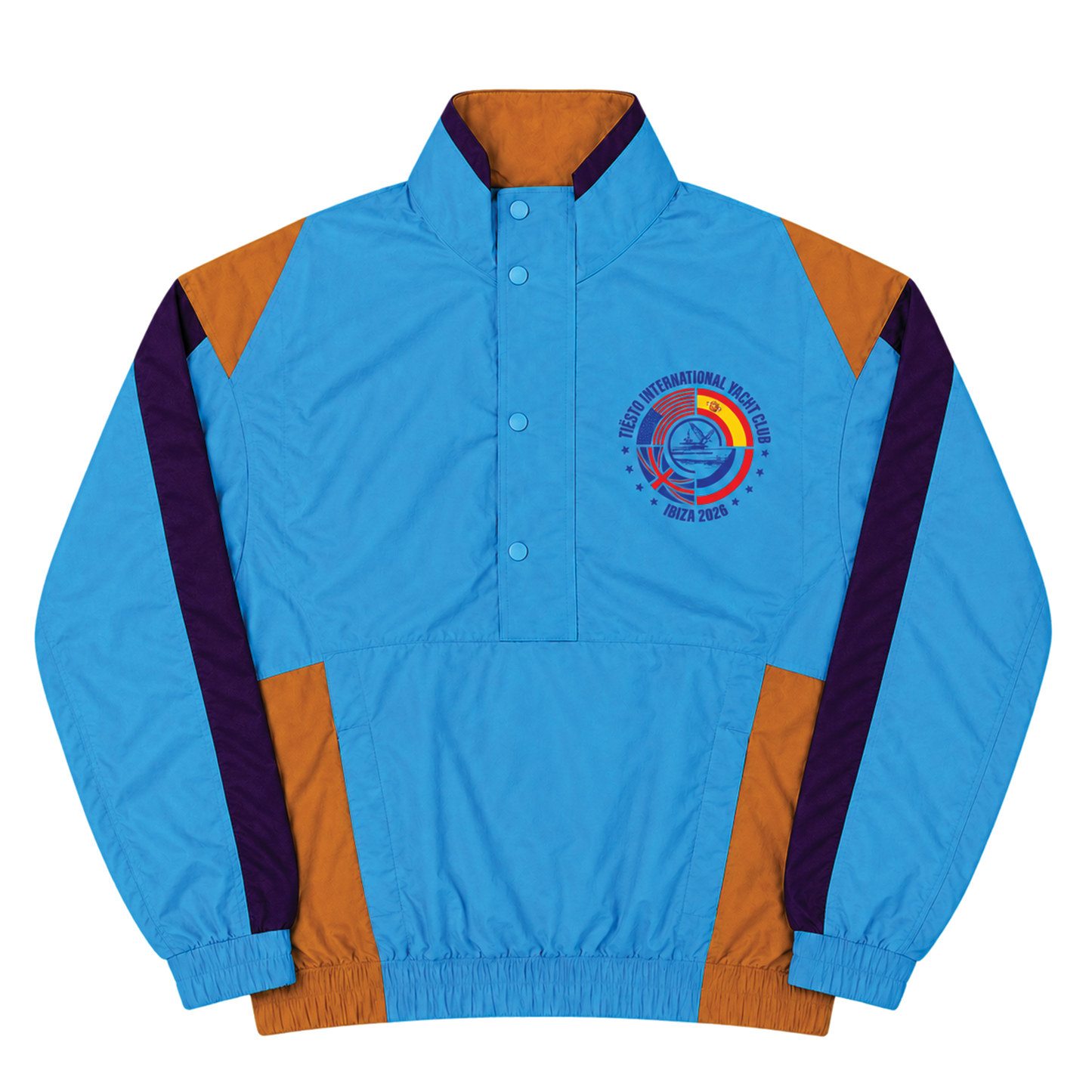 Yacht Club Windbreaker Jacket - Turquoise